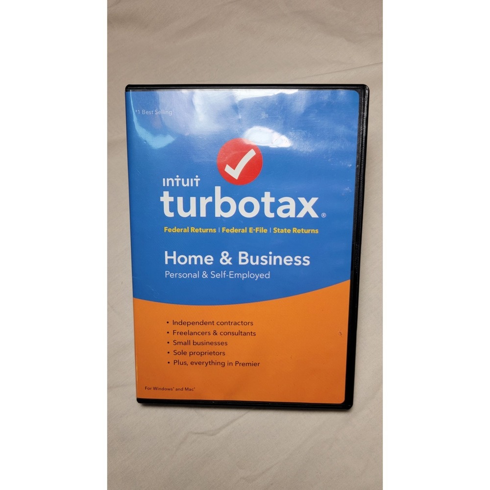 2017 TurboTax Home & Business federal e-file & state tax return for PC & Mac CD